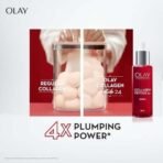 Olay Face Serum | Clear and Even Skin | Fights Dullness and Provides Radiant Glow| Normal, Oily, Dry, Combination Skin | Paraben and Sulphate Free (30ml, Collagen Peptide 24) - Fast UK Delivery - Image 5