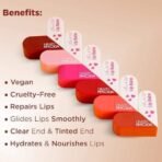 Hilary Rhoda Clear & Tint Lip Balm | Infused with Aloe Vera & Shea Butter | Hydrates & Nourishes Lips | 2 Sided Lip Balm | Glides on lips Smoothly - 2.27g*2 (Rose Love - Shade 01) - Fast UK Delivery - Image 5