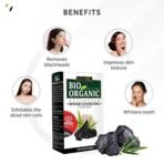 INDUS VALLEY Bio Organic 100% Natural Activated Charcoal Powder Ideal for Skin Removes Dead Skin, Impurities, Detoxifies Skin - (200g+50g) - Fast UK Delivery - Image 4