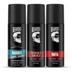 Beardo Whiskey Smoke, Mafia & Mariner Captain Jack Perfume Body Spray Deo For Men (Set Of 3) Long Lasting Smell | Woody Fresh Scent | Deodorant | Fragrance| Christmas gift for men | Gift For Friends | Gift for men - Fast UK Delivery - Image 2