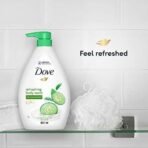 Dove Refreshing Body Wash, with Cucumber & Green Tea Scent, for Soft, 24hr Moisturised Skin, 800ml - Fast UK Delivery - Image 7