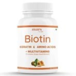 mars by GHC Beard Biotin- 100% Vegan, 60 Tablets (Pack of 1) | Promotes Stronger & Thicker Beard Growth, Powered With Vitamin A, Vitamin E, Vitamin B7, Keratin & Amino Acids - Fast UK Delivery - Image 2