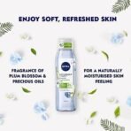 Nivea Naturally Good Body Wash, Plum Blossom & Oil Shower Gel, No Parabens, Vegan Formula, 98% Natural Origin Ingredients For Gentle Cleansing, 300ml - Fast UK Delivery - Image 4
