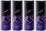 KamaSutra Four DARE Deodorant Spray - For Men (600 ml, Pack of 4) - Fast UK Delivery