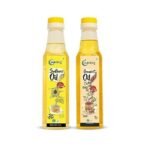 Nutriorg Cold Pressed Organic Sunflower Oil & Groundnut Oil, 1000 ml ( Pack of 2* 500 ml) | Essential Cooking Purpose | Vitamin E Rich - Fast UK Delivery - Image 2