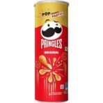 Kellogg's Pringles Potato Chips Original Flavour, 107 grams | Snack Food - Fast UK Delivery - Image 2