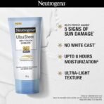 Neutrogena Ultra Sheer Sunscreen SPF 50+ | Broad Spectrum UVA/UVB | Blue light protect | No White Cast | Water resistant, Ultra light & Non sticky | Oily, Dry & Sensitive Skin | 80 g (Pack of 1) - Fast UK Delivery - Image 4