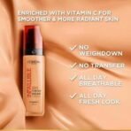 L'Oreal Paris Liquid Foundation, Oil Absorbing Formula, Transferproof, Heatproof and Long-lasting, Infallible 32H Fresh Wear, 140 Golden Beige, 30ml - Fast UK Delivery - Image 7