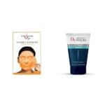 O3+ Vitamin C Facial Kit Depigmentation Single use Kit with Peel Off Mask, 45g & O3+ ALPHA MEN Acno D-TAN Scrub With Hyaluronic & Mint 50g - Detan Scrub for TAN removal Combo - Fast UK Delivery