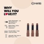 MARS Matte Box Set of 3 Lipsticks for Women | Long-Lasting | Smooth Finish | Moisturising | One Swipe Pigmentation | (3x3.2 gm) (04-Brown) - Fast UK Delivery - Image 5