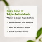 mCaffeine 15% Vitamin C Face Serum for Glowing Skin with Green Tea & 1% Caffeine | Reduces Dark Spots & Pigmentation | Revives Dull Skin & Protects Against Sun Damage | Serum for Men & Women - Fast UK Delivery - Image 5