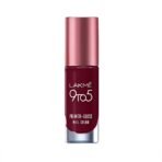 LAKME 9To5 P+G Glossy Finish Nail Color Smokey Crimson 6Ml - Fast UK Delivery