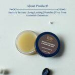 Blue Nectar Shubhr Chocolate & Vanilla Lip Balm & Gloss with Ghee for Dry Chapped Lips | 100% Ayurvedic | Paraben & Sulphate Free (10g, 12 Herbs) - Fast UK Delivery - Image 6