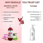 Ayouthveda Aquatic Lotus Body Wash with Rich Blend Of Aloevera, Lotus & Holy Basil |Refreshes, Deep Cleanses & Hydrates the Body | Gentle body wash for Daily use (Pack of 1-300ml) - Fast UK Delivery - Image 6