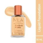 Mila Beaute Perfect Matte Long Wear Foundation | High Coverage, Light Weight & Water Resistant I Oil Free Formula With SPF 15 & Vitamin E | Smooth Matte Finish | Keeps Skin Hydrated | Shade - ( 3 Blush, 30ml) - Fast UK Delivery - Image 3