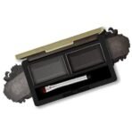 FASHION COLOUR Dual Eyebrow Powder Kit | Powder With Brush | Long-Lasting | Natual Looking Brows | Rich Color Payoff | Shaped & Defined Brows | Available in 2 Shades | Waterproof and smudgeproof | Black | 8gm - Fast UK Delivery - Image 2