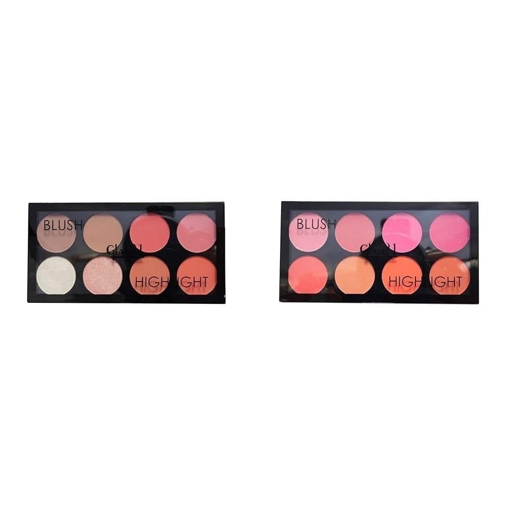uk41FXgmAofL-1.jpg Glam 21 Blush Highlighter Palette Silky pigments 24 gm - Amaze-02 Blush Highlighter Palette Silky pigments for long lasting shimmer look suitable for all skin tone 24 gm - Ralph-04 - Fast UK Delivery - Image 1