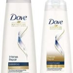 Dove Intense Repair Conditioner 335 ml, With Keratin Actives to Smoothen Dry and Frizzy Hair - Deep Conditions Damaged Hair for Men & Women, Intense Repair Shampoo 340 ml - Fast UK Delivery