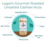 Lagom Gourmet Roasted Unsalted Cashew Nuts 500G,No Salt,Dry Roasted,No Oil Used,Roasted To Perfection,No Preservatives,No Artificial Flavors,Gluten Free,Vegan,Plant Based,Non Gmo,Nuts Dry Fruits - Fast UK Delivery - Image 5