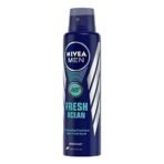 Nivea Men Deodorant Spray, Cool Kick, 150Ml And Deodorant Spray, Fresh Ocean, 150Ml, Pack Of 1 - Fast UK Delivery - Image 6