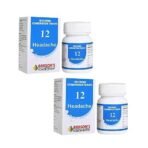 Dr. Bakshi's BAKSON'S HOMOEOPATHY Biochemic Combination Tablets # 12 (HEADACHE) Tablets (250 Units) (Pack of 2) - Image 2