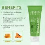 Jovees Herbal Papaya & honey Face Scrub For Normal to Dry Skin 100gm - Fast UK Delivery - Image 5