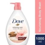 Dove Relaxing Almond Cream Body Wash with Hibiscus for Smooth Skin, Soft & Sweet Scent 1L - Fast UK Delivery - Image 3