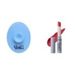 Glam 21 Silicone Face Cleanser Scrubber (Small) Long Lasting Non-Transfer Lipstick|Creamy Matte Formula - 2.8gm|Give Me Red-03 - Fast UK Delivery