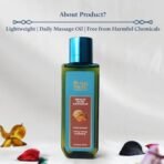 Blue Nectar Anti Cellulite Body Massage Oil with Ginger, Triphala & Tea Tree Essential Oil | Plant Based Body Oil for Women & Men for Skin Hydration (11 Herbs, 200ml) - Image 7