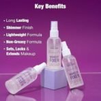Hilary Rhoda Shimmer Stay Makeup Fixer | Infused with Aloe Vera | Cruelty-Free & Vegan | Keeps Makeup Intact | Hydrates, Soothes & Refreshes Skin | 80ml - Fast UK Delivery - Image 6