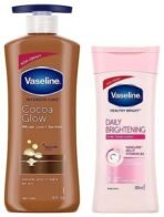 Vaseline Intensive Care 24 hr nourishing Cocoa Glow Body Lotion with Cocoa And Shea Butter- 400 ml & Vaseline Healthy Bright Daily Brightening Body Lotion, 200 ml - Fast UK Delivery - Image 2