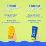 Aqualogica Bright+ Tone Up Sunscreen | Broad Spectrum SPF 50+ PA++++ with Kojic Acid & Blueberry | UVA/B & Blue Light Protection | Instantly Brightens | Lightweight, Non-Greasy, No White Cast | All Skin Types | Fragrance-Free | 50g - Fast UK Delivery - Image 6