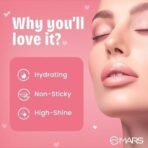 Mars Premium Candylicious Sheer Lip Gloss for Women | Hydrating & High Shine | Lightweight | Non-Sticky | Enriched with Vitamin-E, Hyaluronic Acid & Avocado Ester (4.0ml) (10-FUJI GUM)-SH7711 - Fast UK Delivery - Image 3