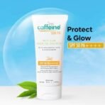 mCaffeine Niacinamide and Hyaluronic Acid Sunscreen SPF 50++ for Oily Skin | Mattifying, Zero White Care, Water Resistant & Non Sticky Sunscreen for Women & Men | Prevents Tan & UV Damage - 50ml - Fast UK Delivery - Image 4