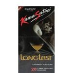 KamaSutra LongLast Condoms, 20 count (Pack of 2) - Fast UK Delivery