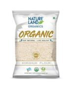 Natureland Organics Sorghum/Jowar Flour 500 Gm - Organic Flours & Ragi Flour 500 Gm - Organic Flour - Fast UK Delivery - Image 3