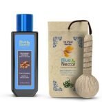 Blue Nectar Ayurvedic Pain Relief Combo: Pain Relief Oil - 100ml & Compress Potli - 175g | for Body, Back, Knee, Joint and Legs Massage - Image 2