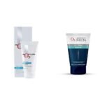O3+ Milk Scrub Enriched with Macadamia Nuts Extracts for Clean & Bright Complexion & O3+ ALPHA MEN Acno D-TAN Scrub With Hyaluronic & Mint 50g - Fast UK Delivery