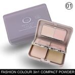 FASHION COLOUR C.A.N.D.Y 3 in1 Powder Outstanding Nourish Compact Powder | Instant Weightless Matte Finish Look | Available in 3 shades | Incl. Mirror and Powder Puff | Oil Control, 27g (Shade 01) - Fast UK Delivery - Image 3