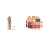Glam 21 Velvet Touch Oil Control Silk Foundation|Waterproof, High Coverage|SPF 35 Long Lasting|Almond-50gm & Floral Hues 9 In 1 Eyeshadow Palette Highly Pigmented Smudge-Proof (7.5 gm) 06- Sunflower - Fast UK Delivery