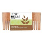 Just Herbs Handmade Wooden Neem Comb for Hair Growth and Hairfall Control for Men & Women - Fast UK Delivery - Image 3