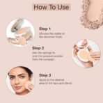 Hilary Rhoda Whitening BB Powder for Crystal Skin | Matte & Shimmer Finish Compact | 9 to 9 Stay Compact | Moisture-Infused Compact | Compact With Sponge | Weightless Formula | 20g (Matte 1 - Shade 05) - Fast UK Delivery - Image 5