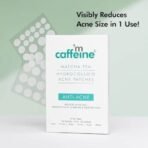 mCaffeine Matcha Tea Hydrocolloid Acne Patches with 0.5% Salicylic Acid | Invisible Waterproof Patches for Active Acne & Pimples | Reduces Acne Size in 2 Uses | for both Women and Men | All Skin Types - 3 Sizes (24N x1) - Fast UK Delivery - Image 3