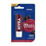 NIVEA Men Lip Care, Active Care Lip Balm, SPF 15 And NIVEA Lip Balm, Fruity Blackberry Shine,4.8 g (Pack of 2) - Fast UK Delivery - Image 6