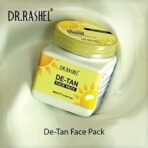 DR.RASHEL De-Tan Face Pack for Glowing Skin, Oil Control, Acne, Pimples, Detan, Blemishes, Pigmentation & Brightening, Face Cleansing for Face & Body (380 Ml) - Fast UK Delivery - Image 3