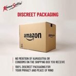 KamaSutra Mango Pleasure Flavored Condoms, Fun of Flavors for Men & Women, Dotted for Extra Stimulation, Clear, 10 Count - Fast UK Delivery - Image 6