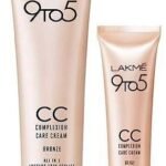 LAKME Complexion Care Acne Prone Face Cream, Glossy Finish Beige, 9G & 9 To 5 Complexion Light Care Face Cc Cream, Bronze, Spf 30, Conceals Dark Spots & Blemishes, 30 G, 2 count - Fast UK Delivery