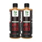 ALPINO Organic Apple Cider Vinegar 1 L | 100% Raw, Unfiltered & Unpasteurized | with Mother of Vinegar | Helps in Weight Loss | Naturally Rich in Antioxidants | Contains No Added Flavours or Preservatives | 500 ML Pack of 2 - Fast UK Delivery - Image 2