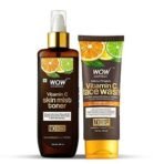 WOW Skin Science Vitamin C Face Wash Tube with Vitamin C Mist Toner Combo - Net Vol 300mL - Fast UK Delivery - Image 2
