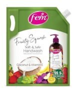 DABUR Fem Fruity Squash Soft & Safe Handwash - 1500Ml|Enriched With Goodness Of Coconut Milk & Vitamin E|Long Lasting Fragrance - Fast UK Delivery - Image 2